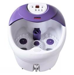 Foot spa bath massager heat bubbles vibration digital temper