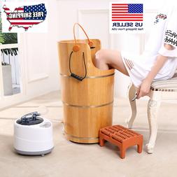 Wooden Bucket Foot Massage Barrel Steam Bucket Heightening H